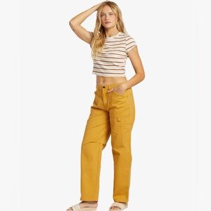 Billabong Leia Cargo Pants | Wild Honey Yellow | Size 25